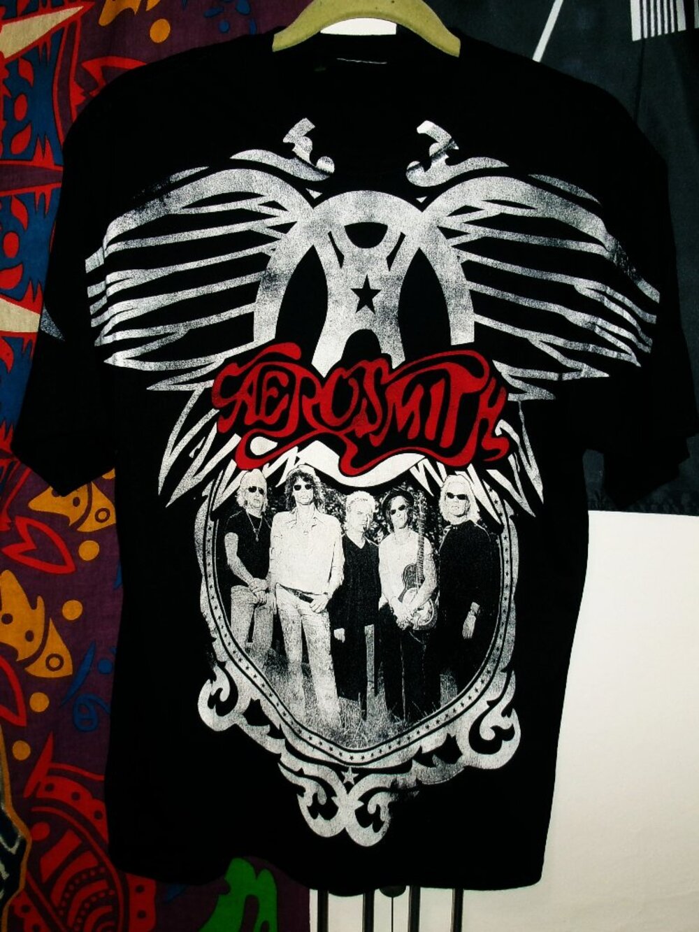 aerosmith world tour 2010 m unisex - steve tyler joe perry boston hard rock pump